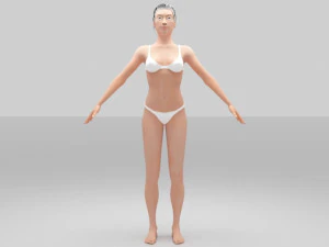 jess women 3D Model