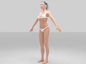 jess women 3D 模型