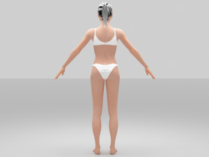 jess women 3D 模型