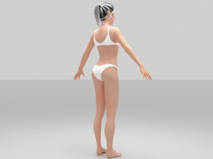 jess women 3D 模型