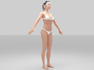 jess women 3D 模型