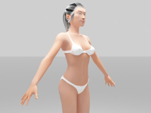 jess women 3D 模型