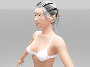 jess women 3D 模型