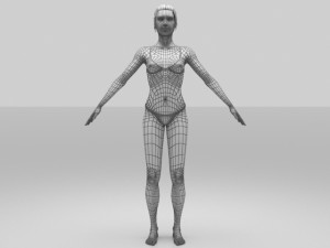 jess women 3D 模型
