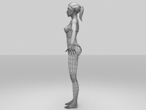 jess women 3D 模型