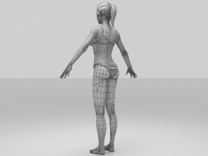 jess women 3D 模型
