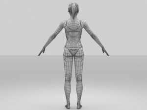 jess women 3D 模型