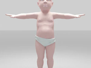 bebe gracioso Modelo 3D