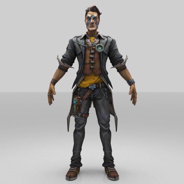 jack man 3D Модель .c4d .max .obj .3ds .fbx .stl .blend 