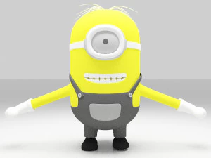 minion karakter karikat&uuml;r 3D Model