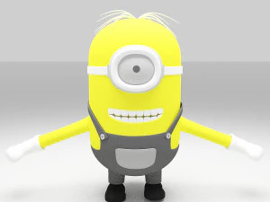 minion character cartoon 3D Model
