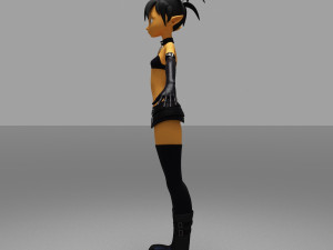 girls cartoon 3D Модель