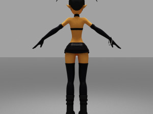 girls cartoon 3D Модель