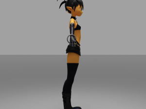 girls cartoon 3D Модель