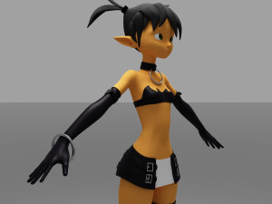 girls cartoon 3D Модель