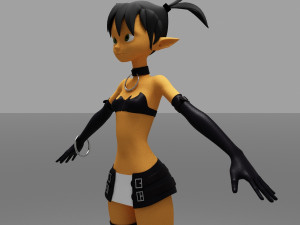 girls cartoon 3D Модель