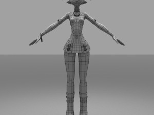 girls cartoon 3D Модель