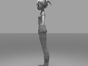 girls cartoon 3D Модель