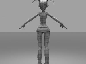 girls cartoon 3D Модель