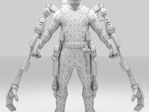 hyperworker man 3Dモデル