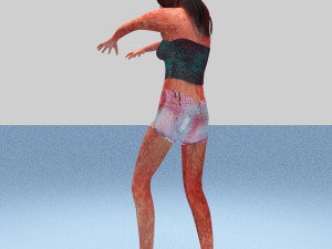 zombie female 3D 모델