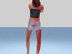 zombie female 3D 모델