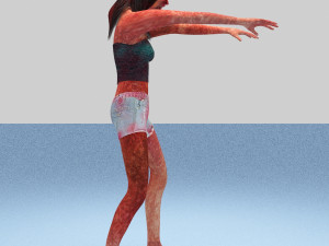 zombie female 3D 모델
