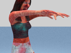 zombie female 3D 모델