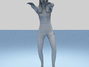 zombie female 3D Model