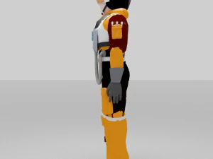 Pilot Suchoi 3D Modell