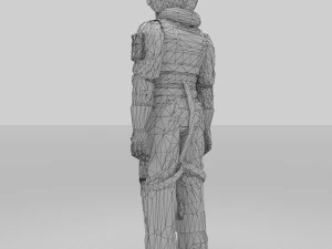 Pilot Suchoi 3D Modell