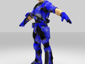 soldier army cartoon figure 3D Model