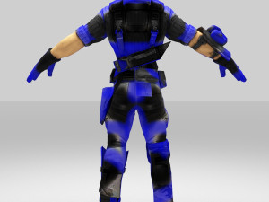 soldier army cartoon figure 3D Model