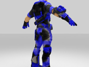 soldier army cartoon figure 3D Model