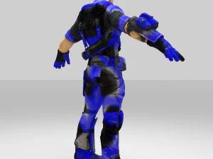 soldier army cartoon figure 3D Model