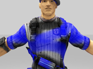 soldier army cartoon figure 3D Model