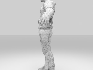 soldier army cartoon figure 3D Model