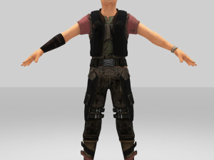 scoot man character 3D Model