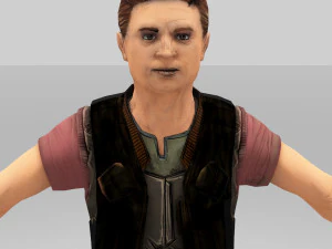 scoot man karakter 3D Model