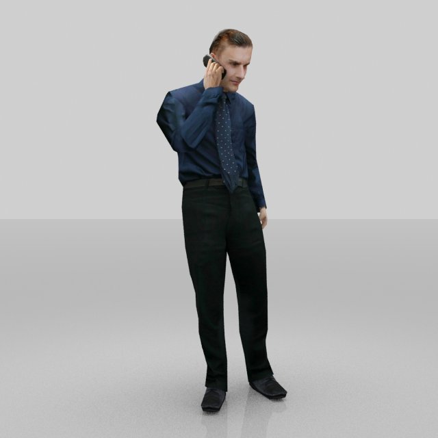 man officer Model 3D .c4d .max .obj .3ds .fbx .stl .blend 