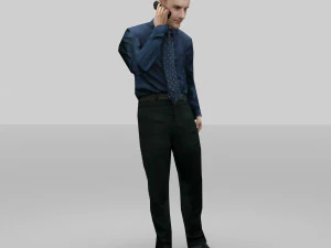 чоловік офіцер 3D Модель