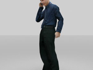 man officer Model 3D