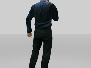 man officer Model 3D