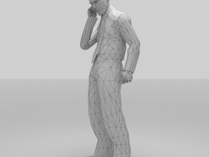 man officer Model 3D