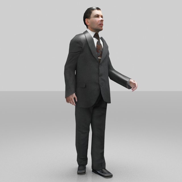 man officer 02 3D 모델 .c4d .max .obj .3ds .fbx .stl .blend 