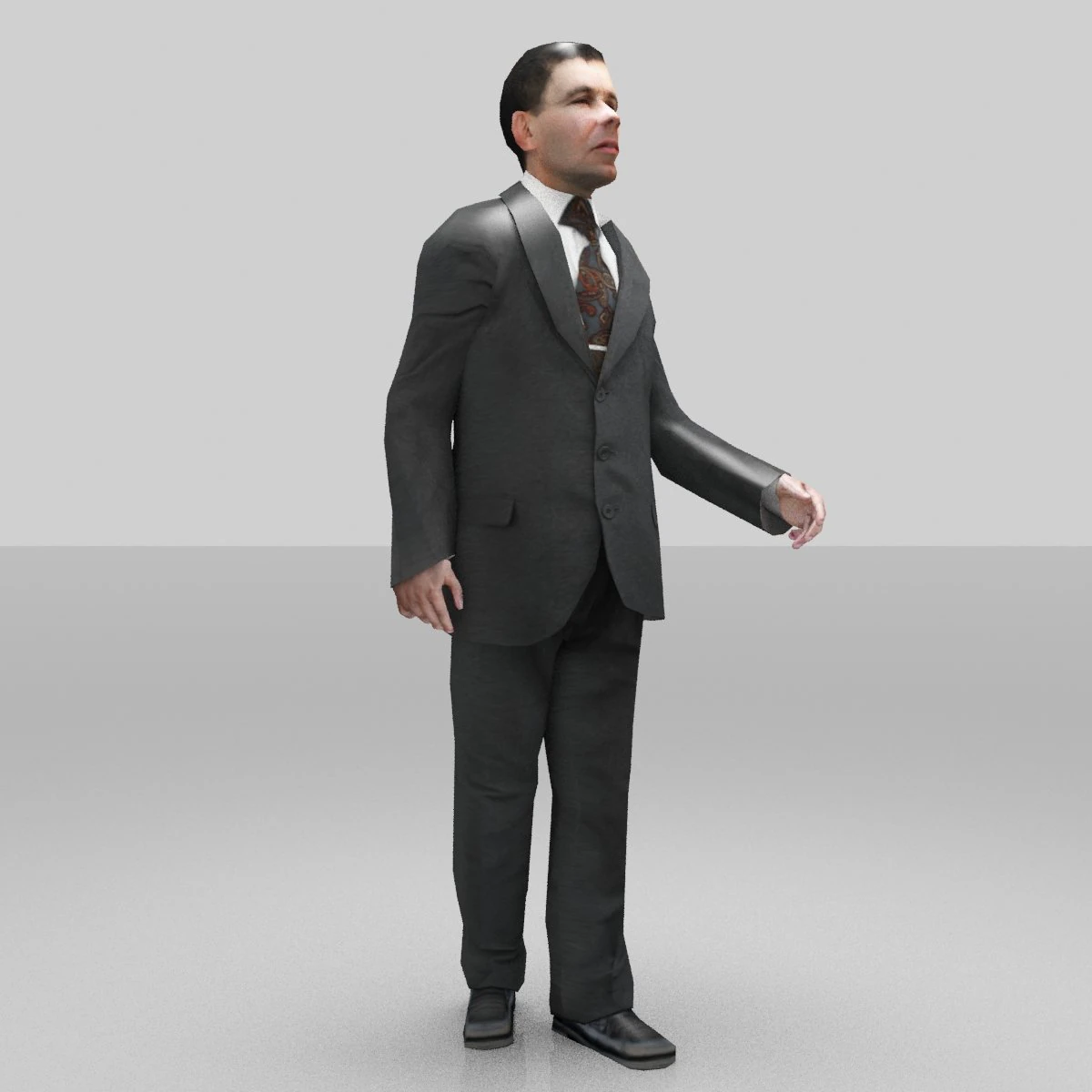 man officer 02 3D Model .c4d .max .obj .3ds .fbx .stl .blend
