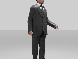 男性役員02 3Dモデル