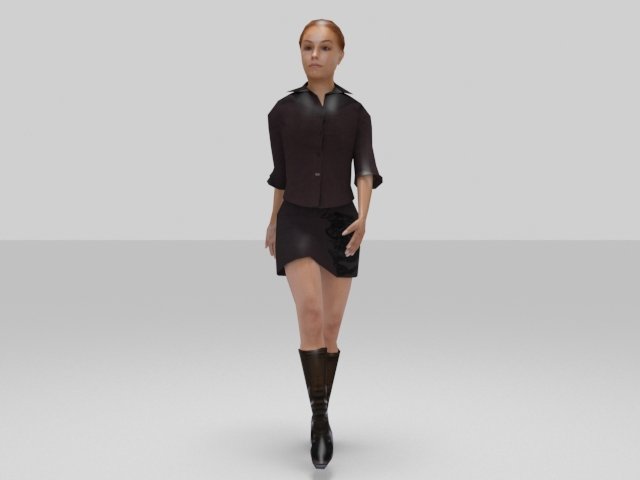 female Model 3D .c4d .max .obj .3ds .fbx .stl .blend 