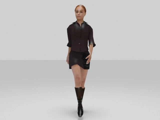 female 3D Model .c4d .max .obj .3ds .fbx .stl .blend 