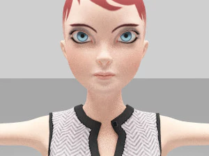 Эллиса девочки 3D Модель